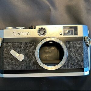 Canon Vintage Camera Body in Black and Silver
